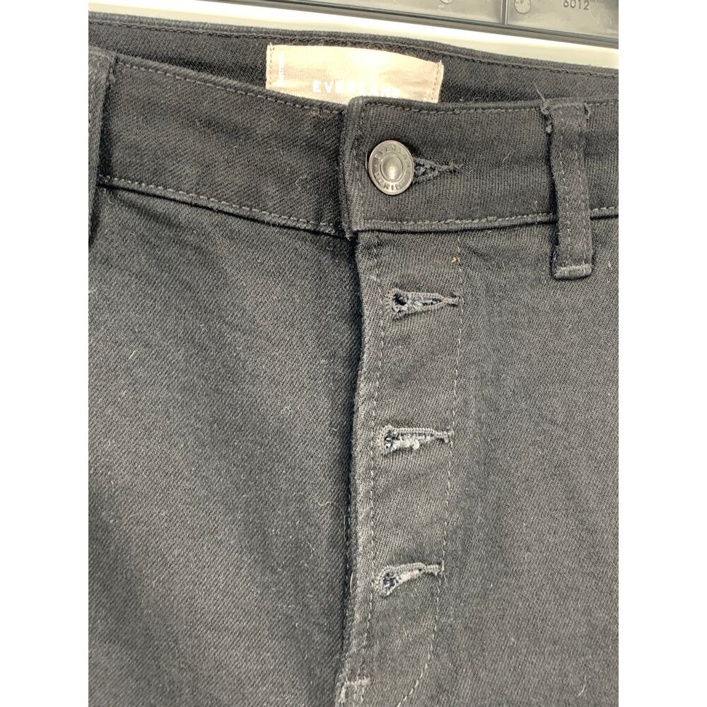 Everlane Women's Black Solid Denim Button-Fly The… - image 5